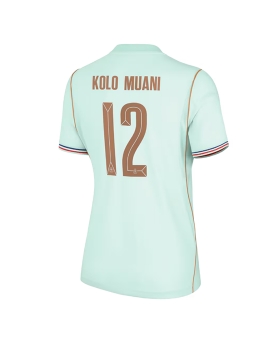 Billige Fotballdrakt Frankrike Randal Kolo Muani #12 Replika Bortedrakt Dame VM 2026 Kortermet Billige Fotballdrakt Frankrike Randal Kolo Muani #12 Replika Bortedrakt Dame VM 2026 Kortermet